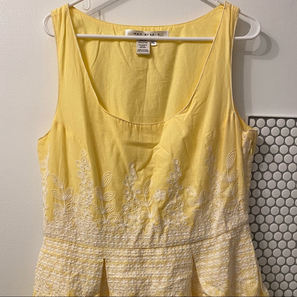 Max Studio tea length sun dress